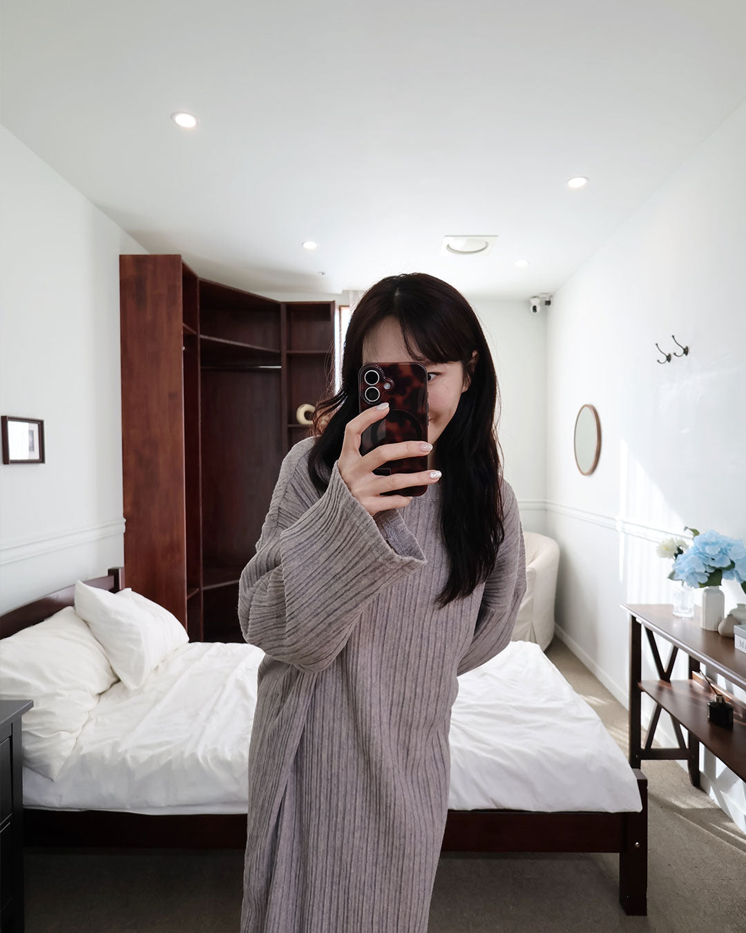 【表起毛】チュロス ルームワンピース（ロング）