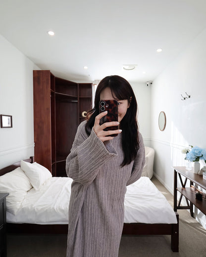 【表起毛】チュロス ルームワンピース（ロング）