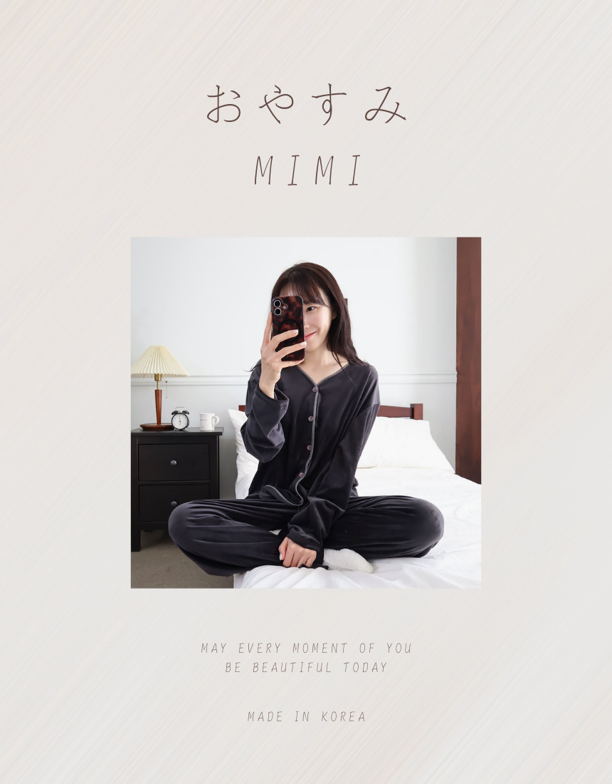 【ベルベット表起毛】ユニセックス パジャマセット