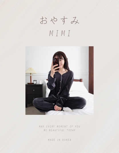 【ベルベット表起毛】ユニセックス パジャマセット