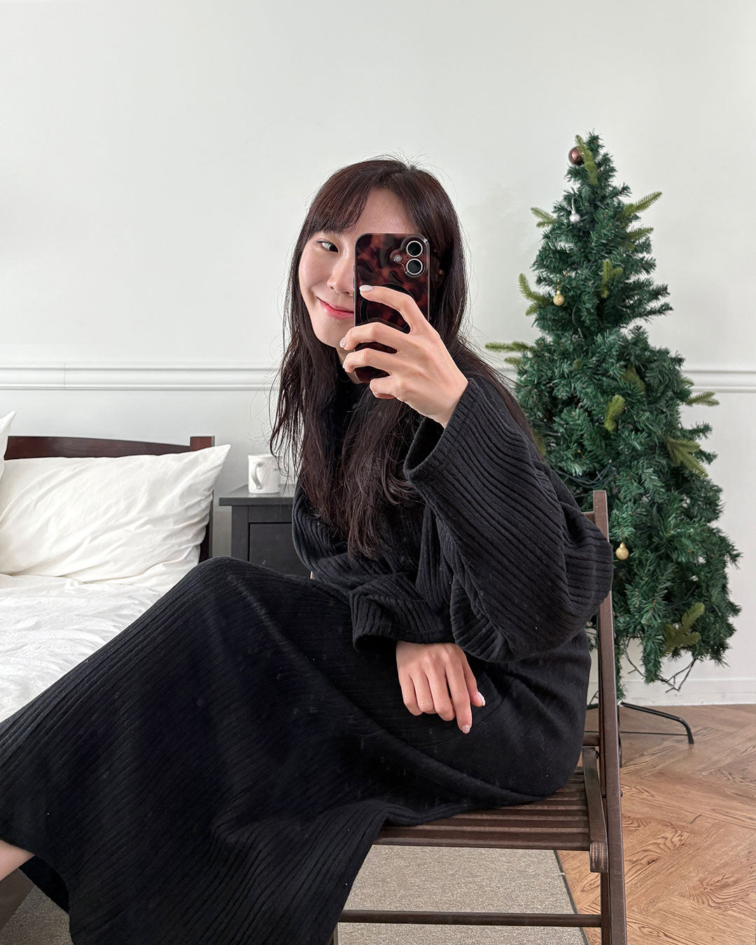 【表起毛】チュロス ルームワンピース（ロング）