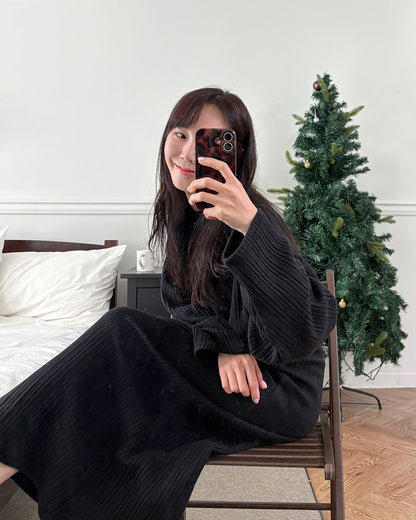 【表起毛】チュロス ルームワンピース（ロング）