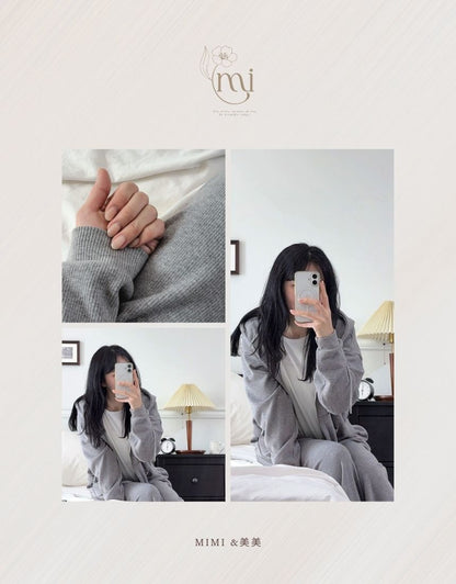 【起毛】コージー フルジップパーカー 上下セット（セットアップ）