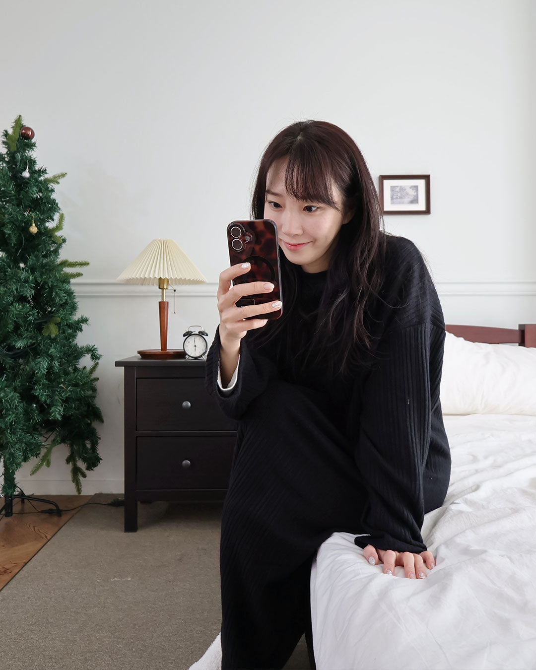 【表起毛】チュロス ルームワンピース（ロング）