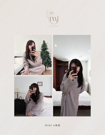 【表起毛】チュロス ルームワンピース（ロング）