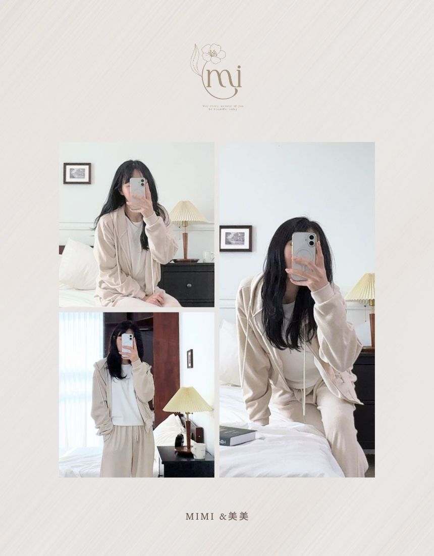 【起毛】コージー フルジップパーカー 上下セット（セットアップ）