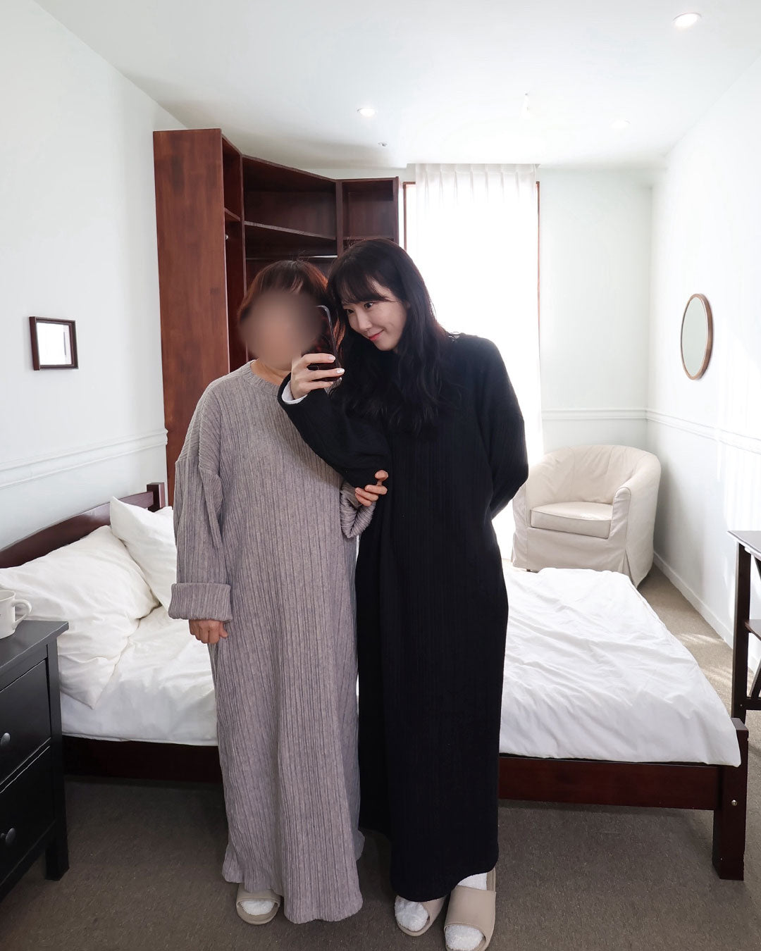 【表起毛】チュロス ルームワンピース（ロング）