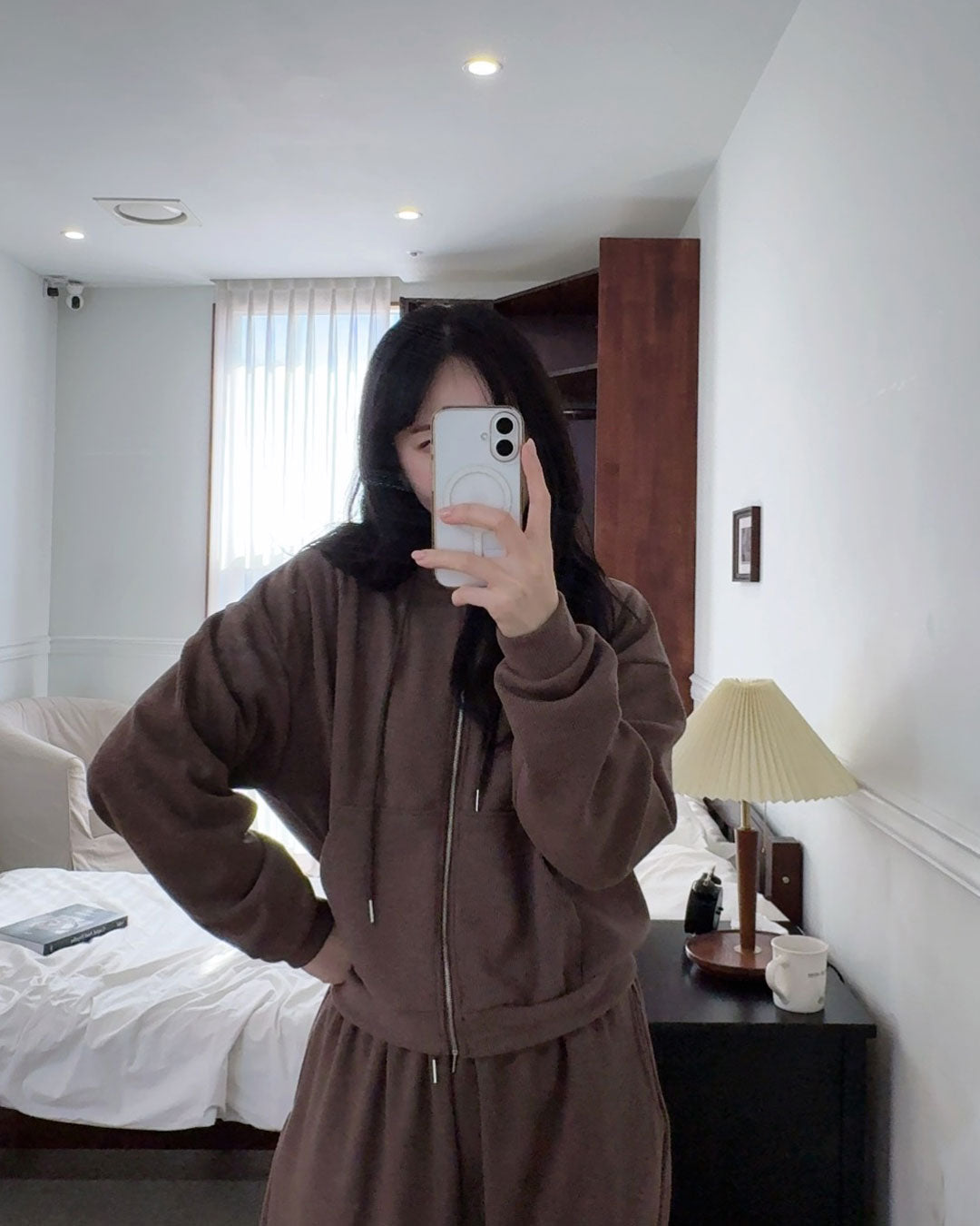 【起毛】コージー フルジップパーカー 上下セット（セットアップ）