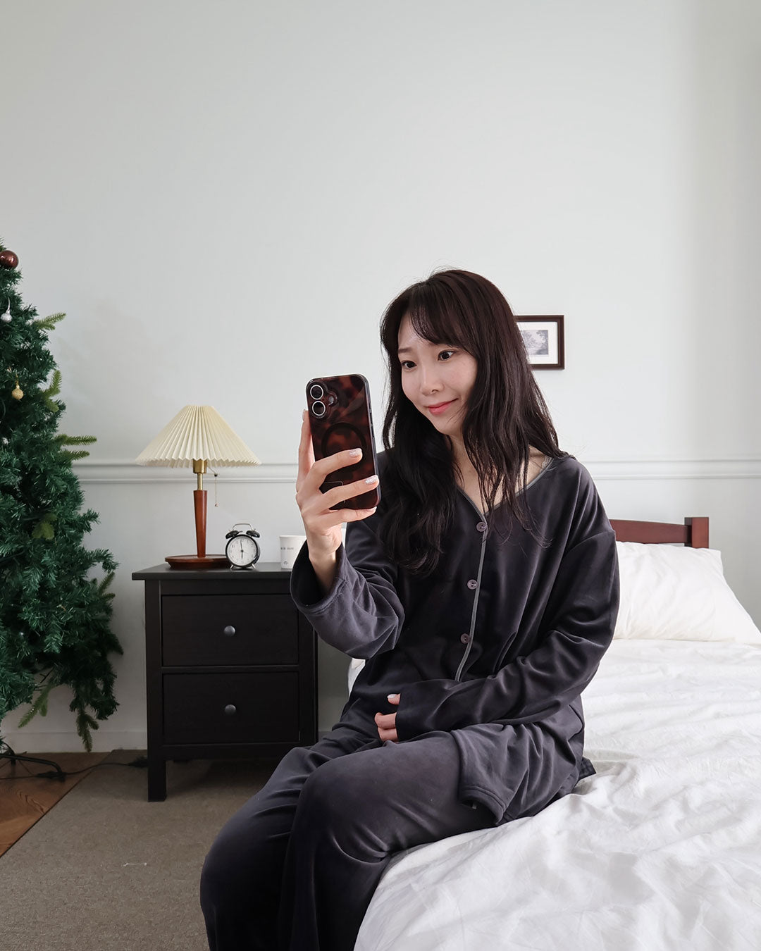 【ベルベット表起毛】ユニセックス パジャマセット