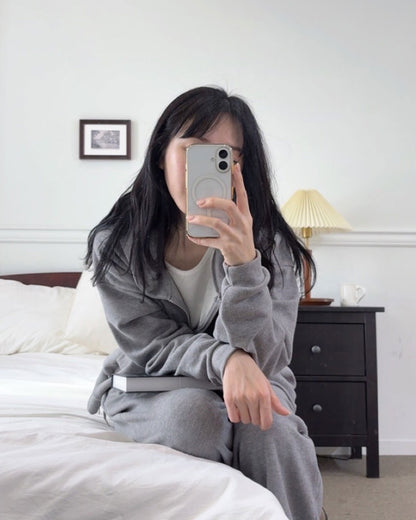 【起毛】コージー フルジップパーカー 上下セット（セットアップ）